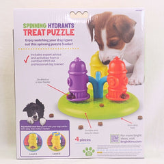 BRIGHTKINS Spinning Hydrants Treat Puzzle Dog Toy Brightkins 