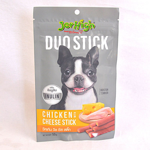 JERHIGH Duo Stick Chicken And Cheese Stick 50gr Dog Snack Jerhigh 