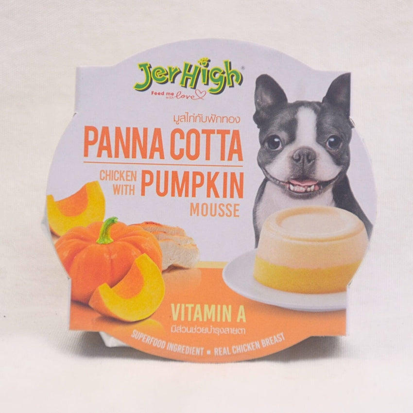 JERHIGH Pannacotta Chicken Pumpkin Mousse 70g Dog Food Wet Jerhigh 