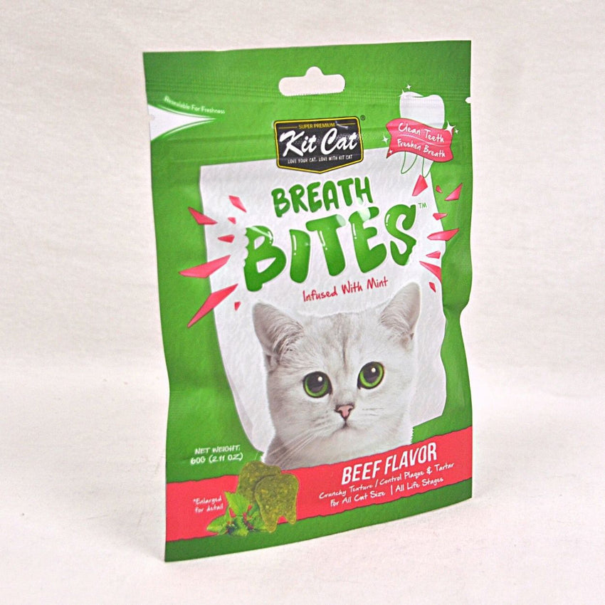 KITCAT Breath Bites Dental Snack 60gr Pet Republic Jakarta Beef 