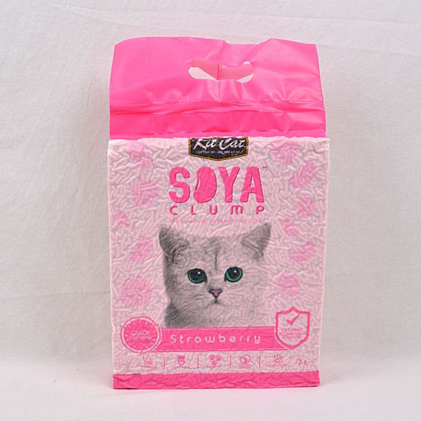 KITCAT Tofu Soya Clump Cat Litter Strawberry 7L Cat Sanitation Kit Cat 