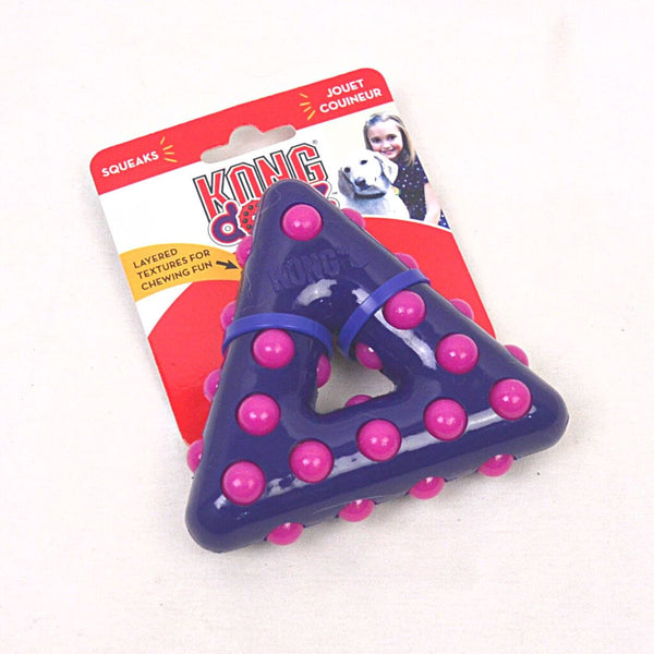 KONG TDD33 Dotz Triangle Small Dog Toy Kong 