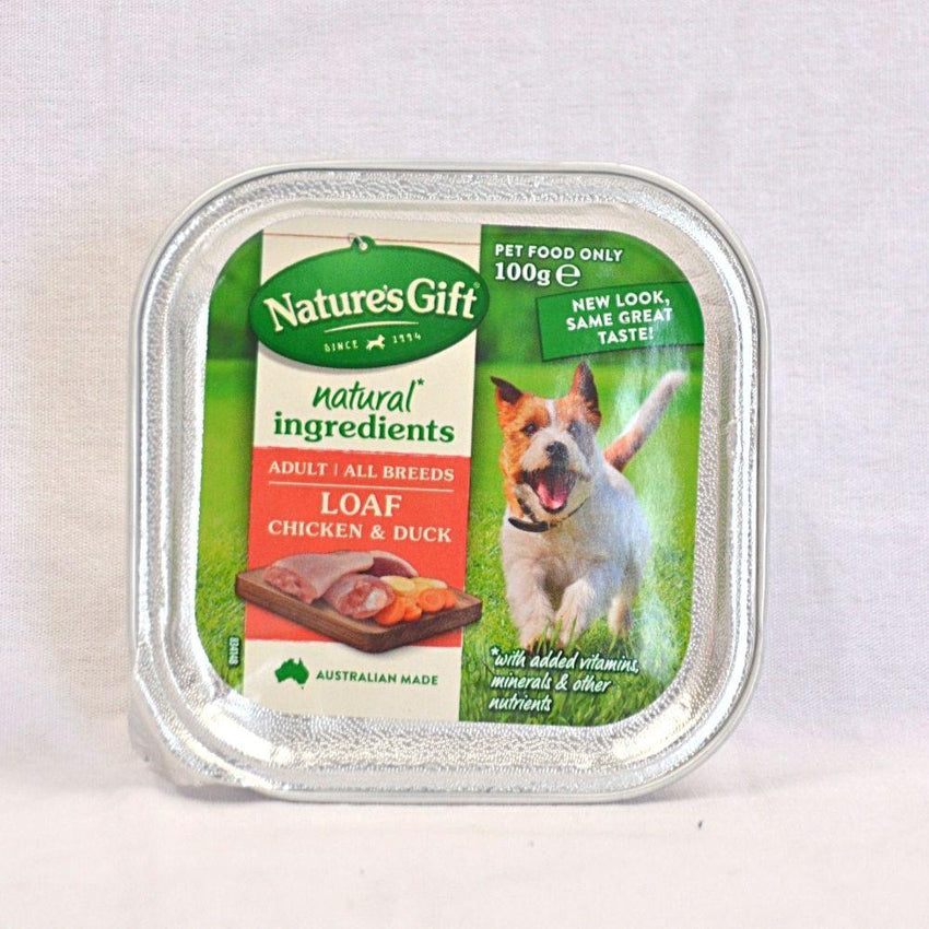 NATURE'S Gift Gourmet Loaf Style Chicken and Duck 100gr Dog Food Wet Nature's Gift 