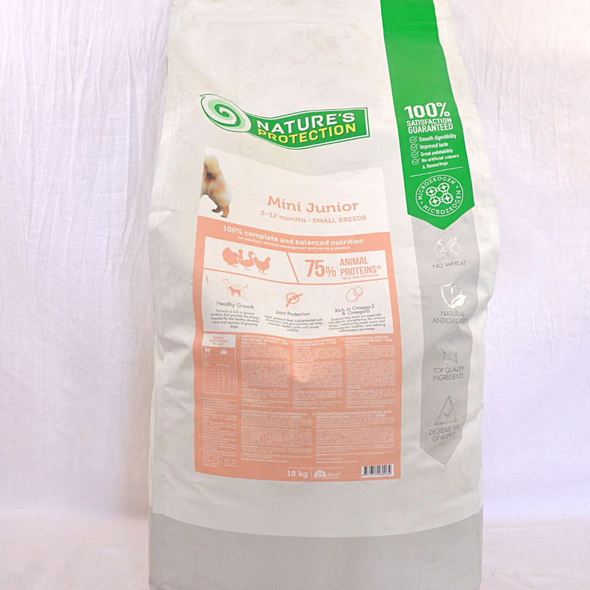 NATURESPROTECTION Mini Junior Poultry Dog Food Dry Natures Protection 18kg 