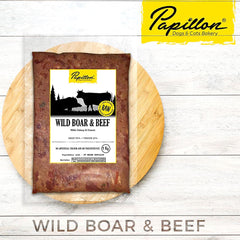 PAPILLON Raw Wild Boar Beef Celery Carrot 1kg Frozen Food Papillon 