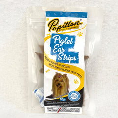 PAPILLON Roasted Piglet Ear Strip Dog Snack Papillon 