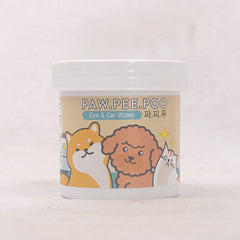 PAWPEEPOO Eye And Ear Wipes 120pcs Grooming Tools Paw Pee Poo 