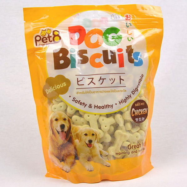 PET8 Dog Bone Biscuit Chicken 400gr Dog Snack Pet8 