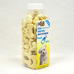 PET8 Dog Bone Biscuit Milk 200gr Dog Snack Pet8 