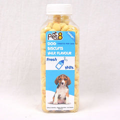 PET8 Dog Round Biscuit Milk 200gr Dog Snack Pet8 