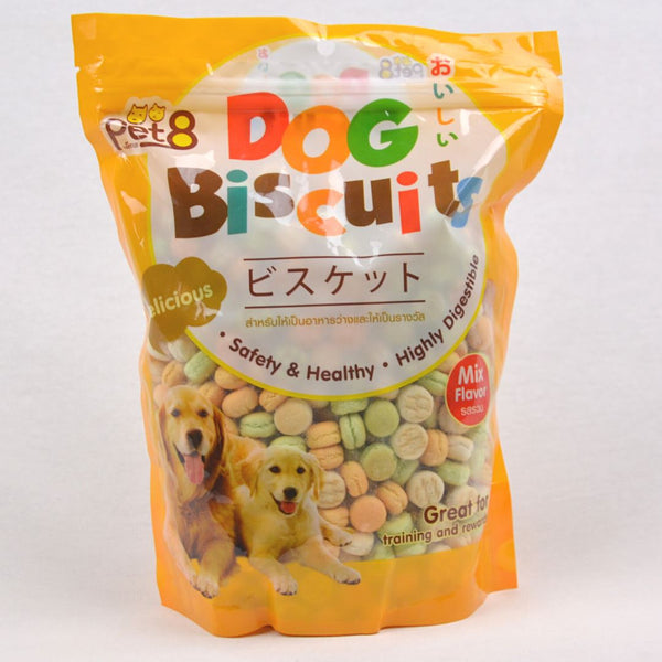 PET8 Dog Round Biscuit Mix 350gr Dog Snack Pet8 