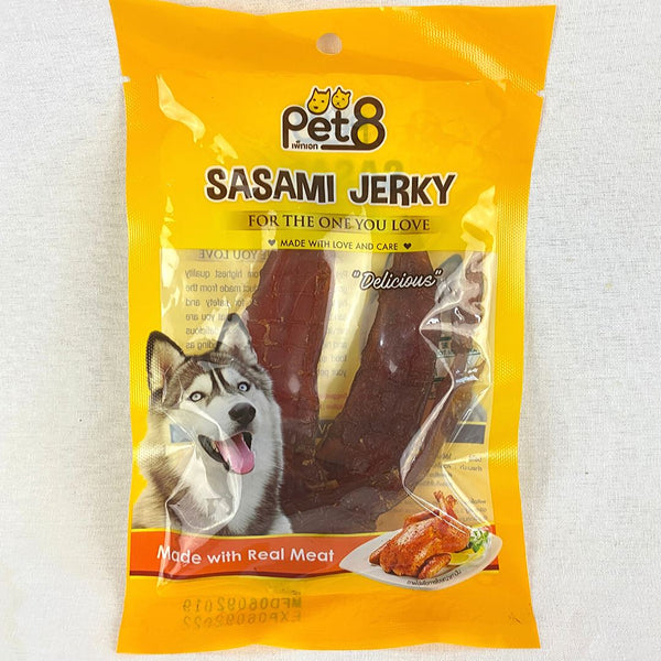 PET8 JJ02 Sasami Jerky Soft Chicken Jerky 50gr Dog Snack Pet8 