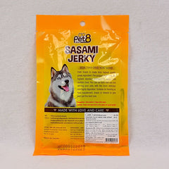 PET8 JJ04 Sasami Jerky Fish Strap Wrapped By Chicken 50gr Dog Snack Pet8 