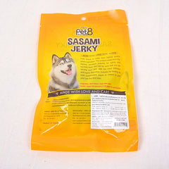 PET8 JJ08 Sasami Jerky Mini Chicken Jerky With Milk Stick 50gr Dog Snack Pet8 