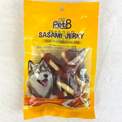 PET8 JJ12 Cowhide Crunchy Dry chicken Jerky 50g Dog Snack Pet8 