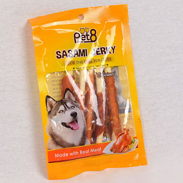 PET8 JJ14 Sasami Jerky White Stick With Soft Chicken 50gr Dog Snack Pet8 