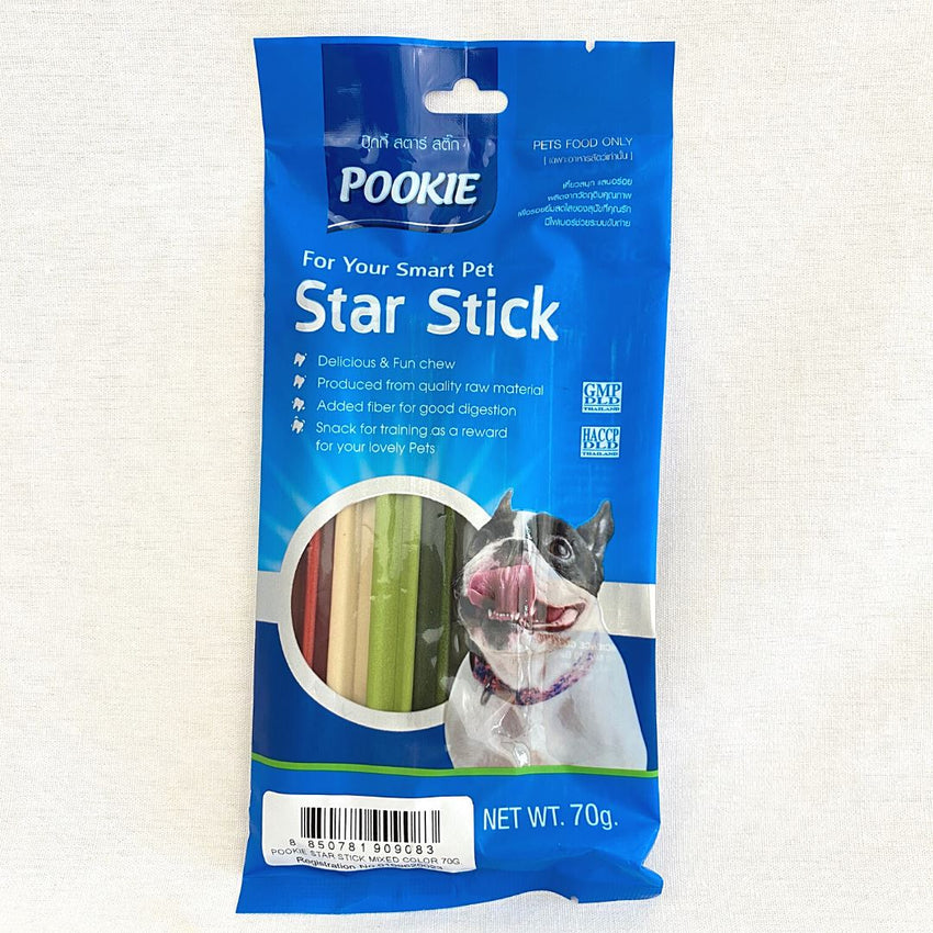 POOKIE Star Stick Mix 70g Dog Dental Chew Pookie 