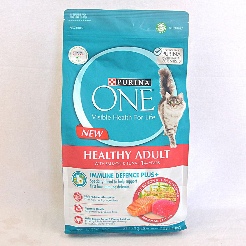 PURINA ONE Adult Salmon Tuna 1.2kg Cat Dry Food Proplan 