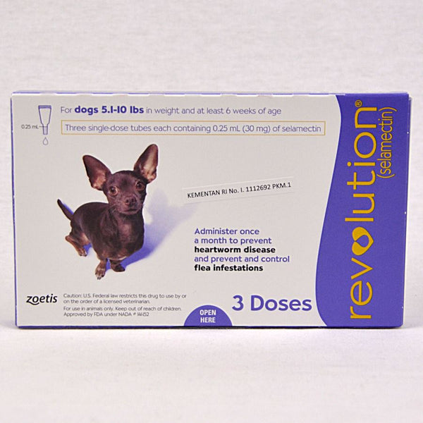 REVOLUTION Dog Flea and Tick Drop PURPLE 0,25ml 1pcs Grooming Medicated Care Revolution 