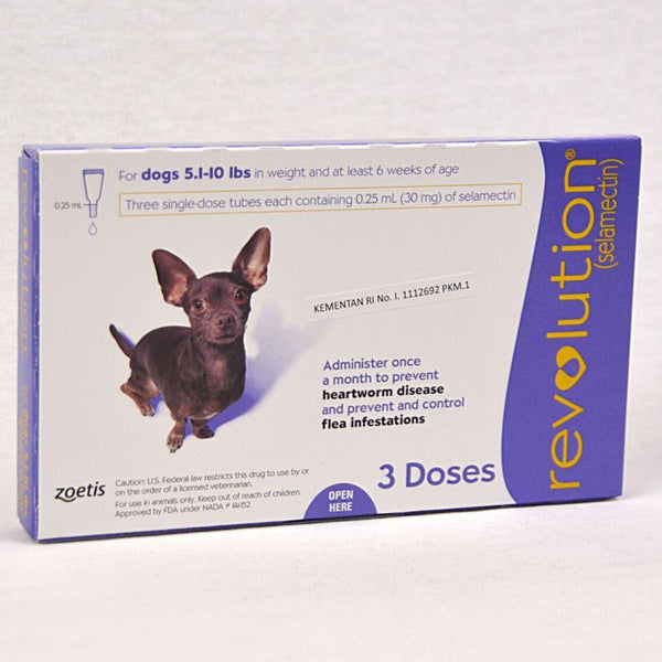 REVOLUTION Dog Flea and Tick Drop PURPLE 0,25ml 1pcs Grooming Medicated Care Revolution 