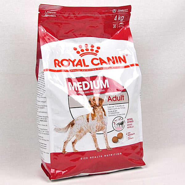 ROYALCANIN Medium Adult 4kg Dog Food Dry Royal Canin 