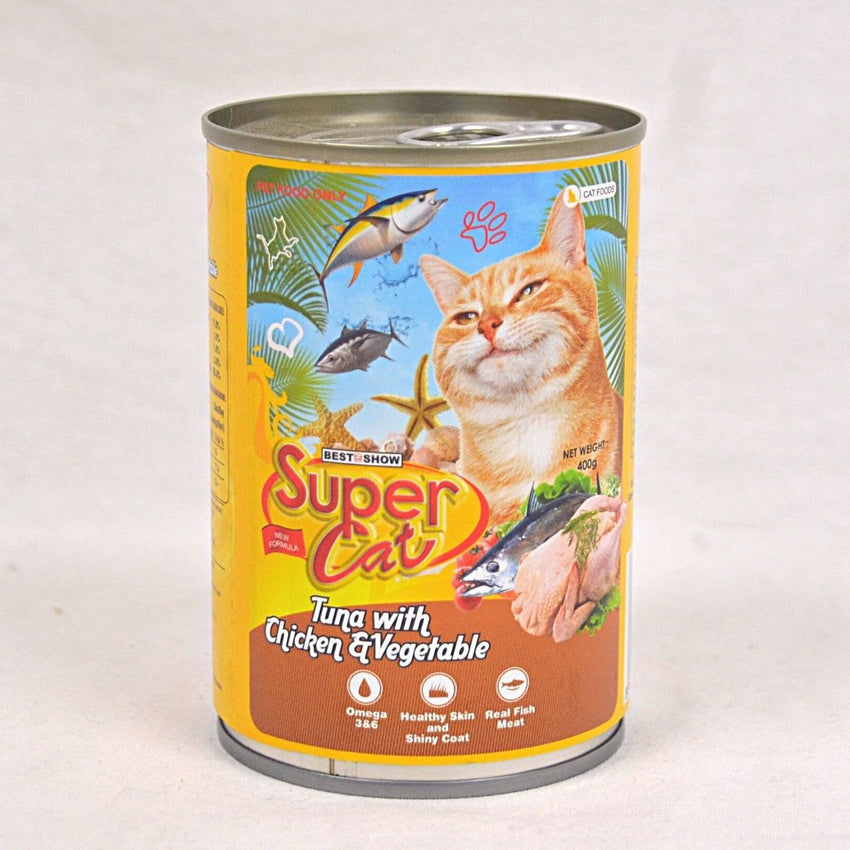 SUPERCAT Tuna With Chicken and Vegetable 400g Cat Food Wet SuperCat 